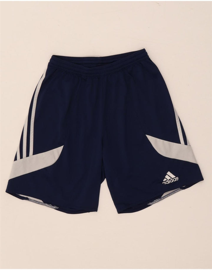 Adidas Herren Climalite Sport Shorts Small Blue Colourblock Polyester