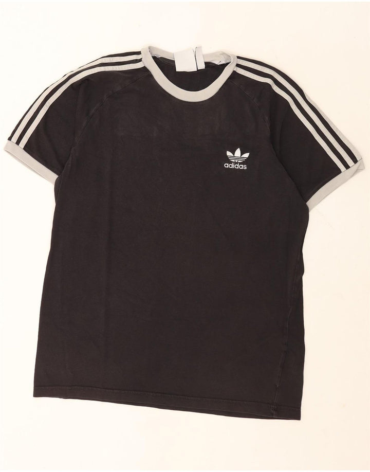 Adidas Herren T-Shirt Top Large Schwarz Baumwolle