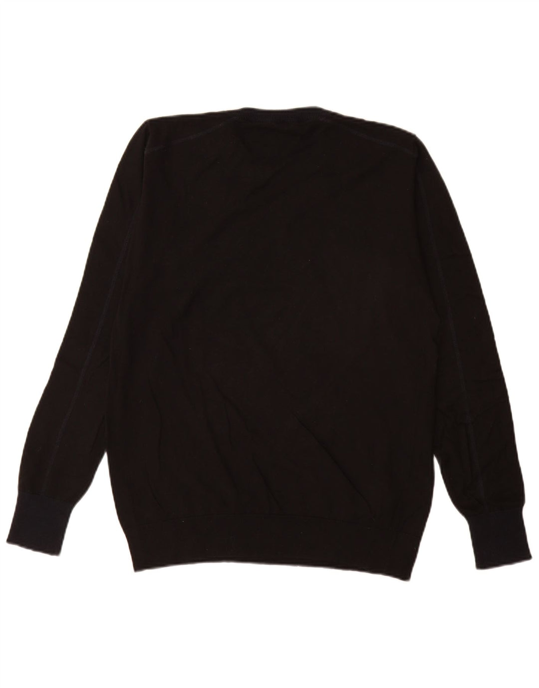 Gas Herren-Pullover mit Rundhalsausschnitt, mittelschwarz, Baumwolle