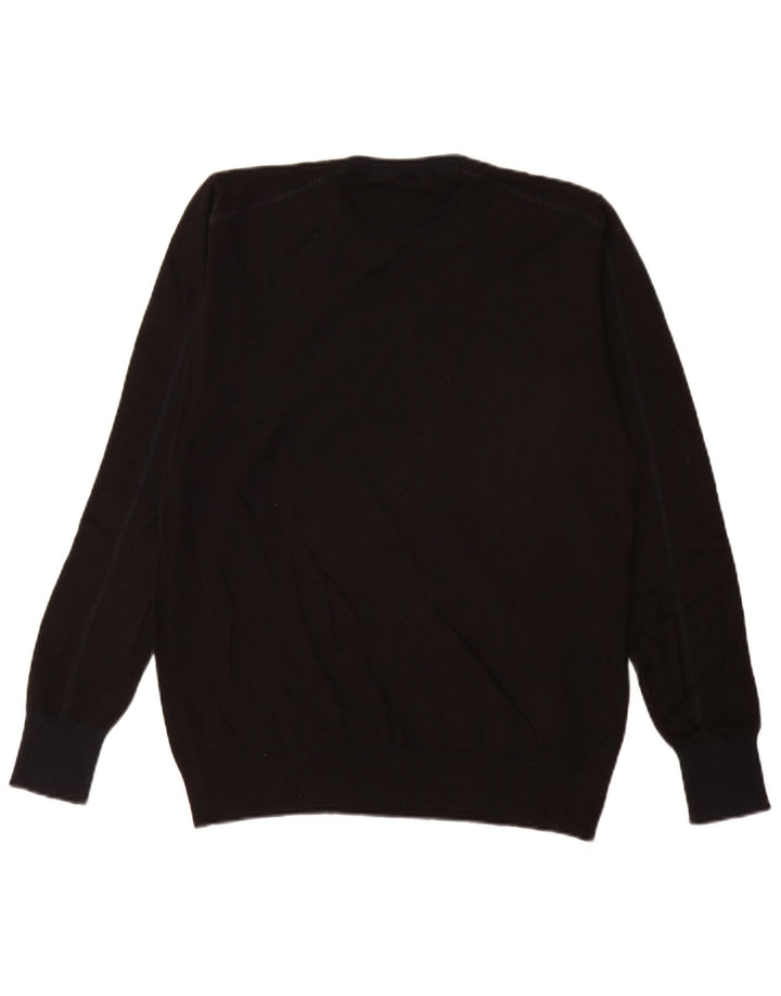 Gas Herren-Pullover mit Rundhalsausschnitt, mittelschwarz, Baumwolle