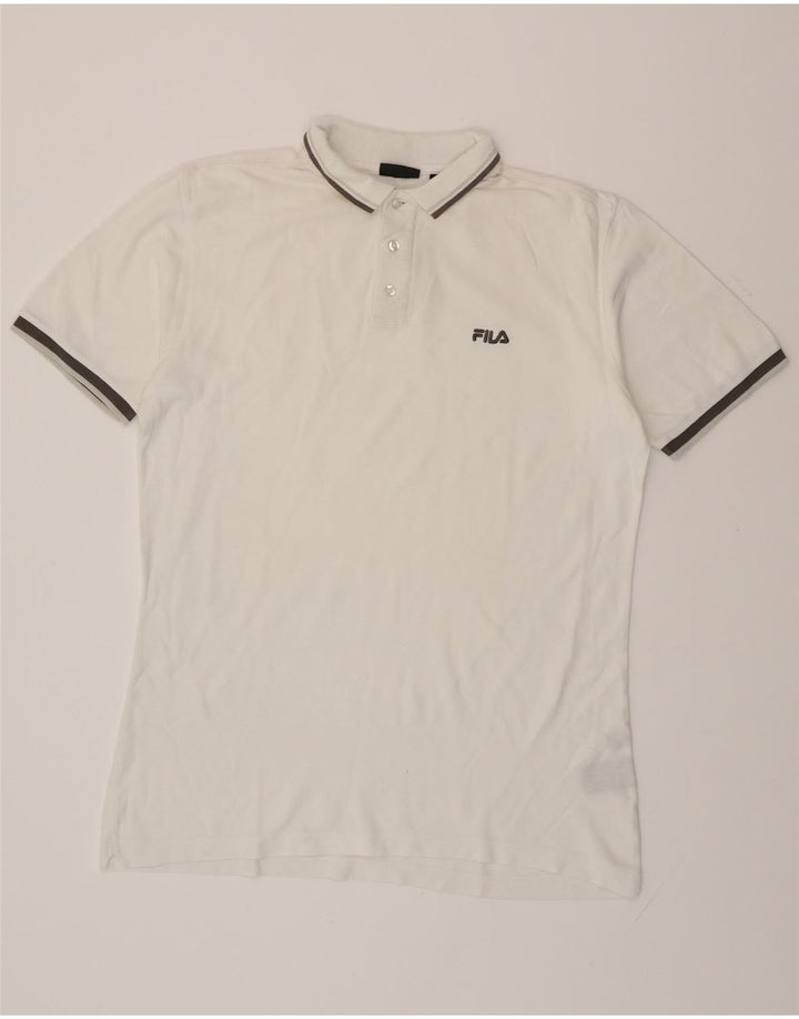 FILA Herren Poloshirt Large Weiß