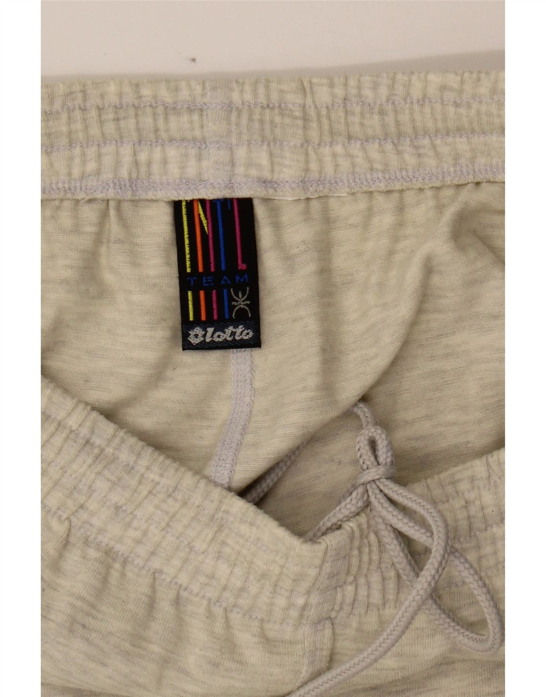 LOTTO Mens Graphic Sport Shorts Large  Grey Colourblock Vintage Lotto and Second-Hand Lotto from Messina Hembry 
