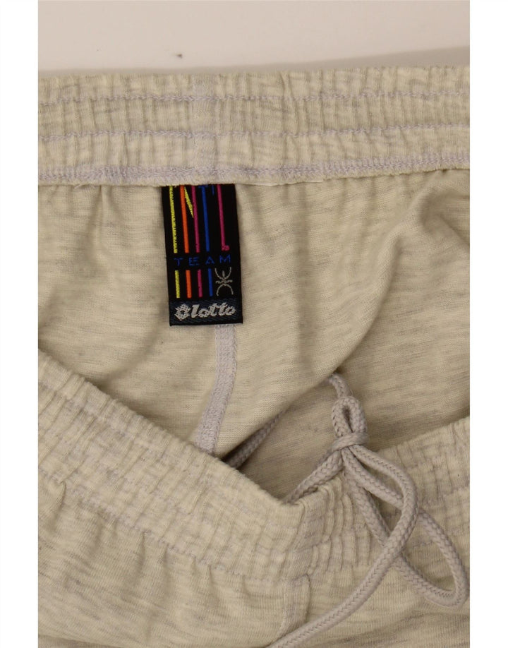 LOTTO Mens Graphic Sport Shorts Large  Grey Colourblock Vintage Lotto and Second-Hand Lotto from Messina Hembry 