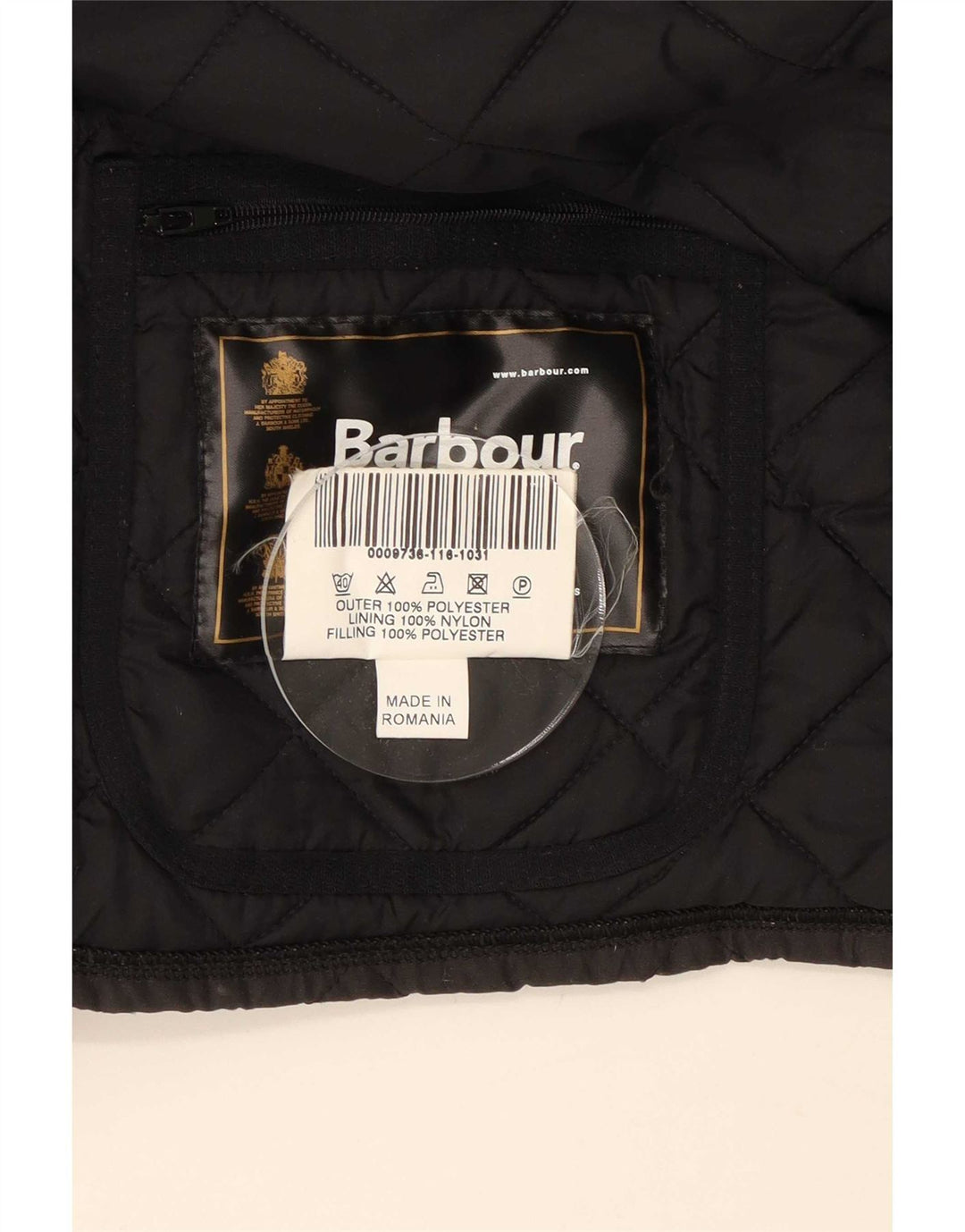 Barbour Herren Steppjacke UK 42 XL Schwarz Polyester