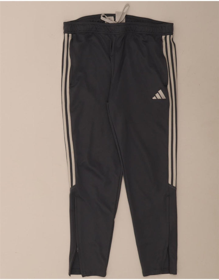 Adidas Herren Trainingshose XL Grau Polyester