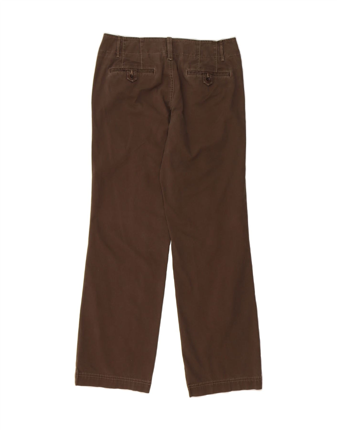 EDDIE BAUER Womens Straight Chino Trousers US 6 Medium W32 L31 Brown Vintage Eddie Bauer and Second-Hand Eddie Bauer from Messina Hembry 