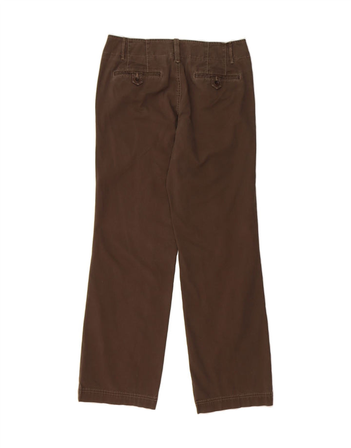 EDDIE BAUER Womens Straight Chino Trousers US 6 Medium W32 L31 Brown Vintage Eddie Bauer and Second-Hand Eddie Bauer from Messina Hembry 