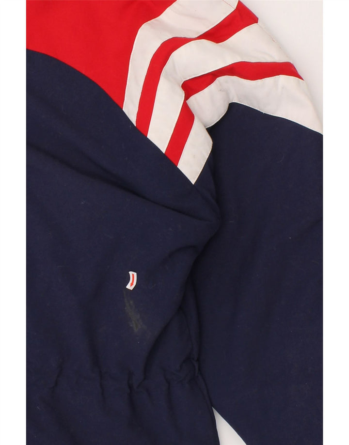 ADIDAS Herren-Windbreaker-Jacke, UK 38/40, mittleres Marineblau, Farbblock