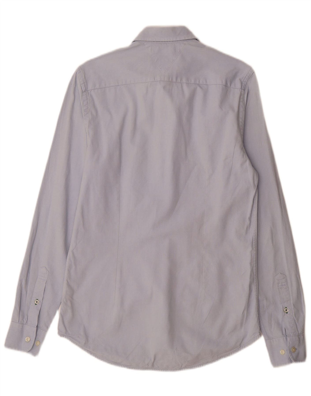 Tommy Hilfiger Herren-Slim-Fit-Hemd, klein, aus blauer Baumwolle