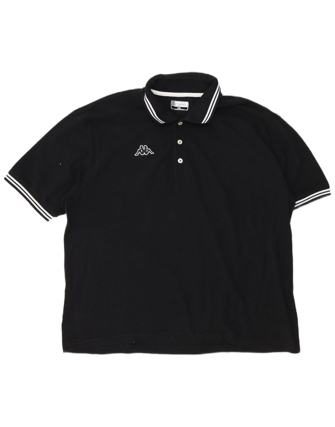Kappa Herren Poloshirt 4XL Schwarz