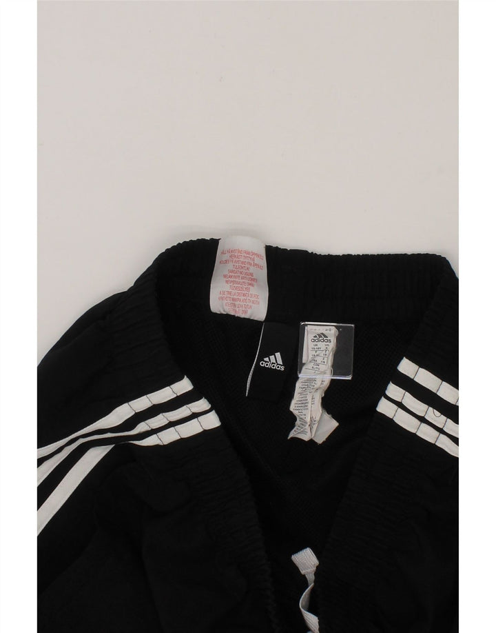 ADIDAS Boys Sport Shorts 15-16 Years Black Polyester Vintage Adidas and Second-Hand Adidas from Messina Hembry 