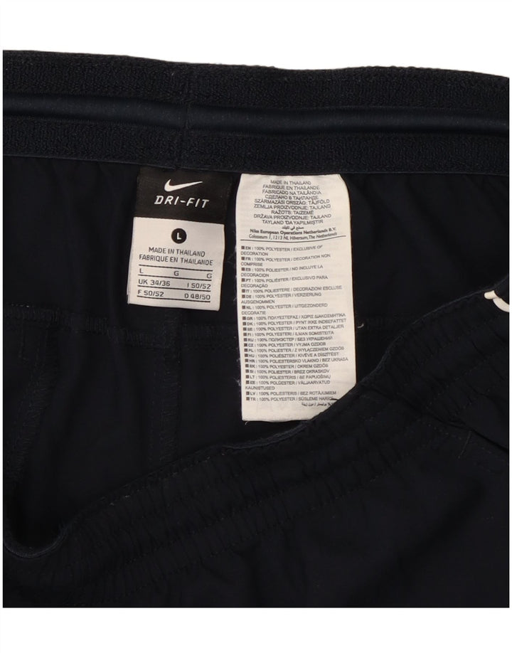 Nike Herren Dri Fit Sportshorts, groß, marineblaues Polyester