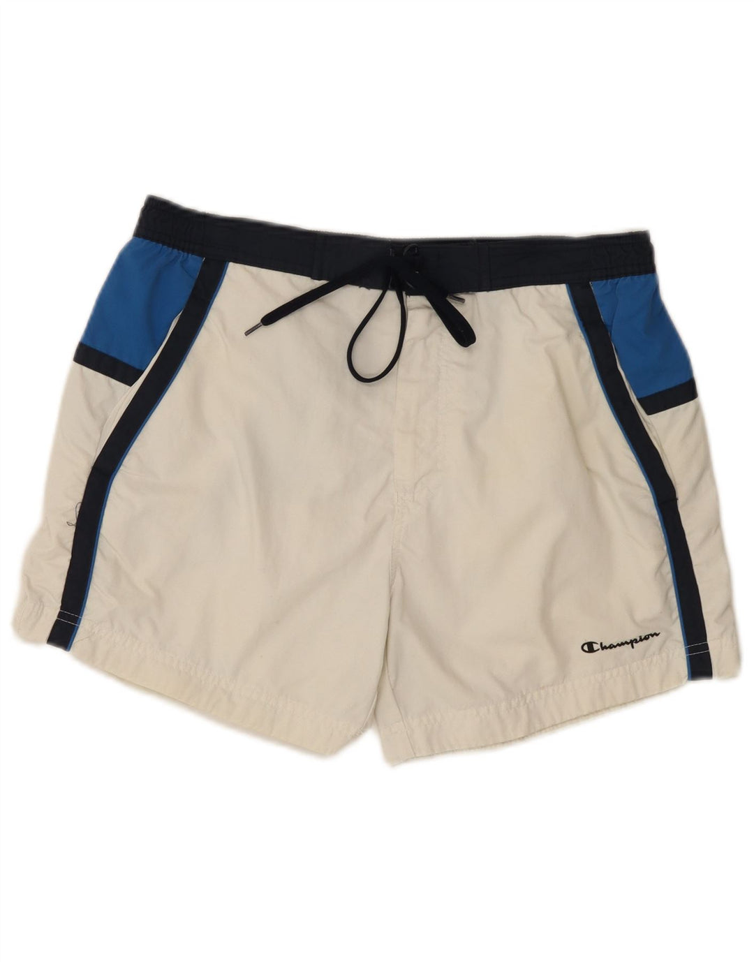 Champion Herren-Badeshorts, groß, Weiß, Farbblock