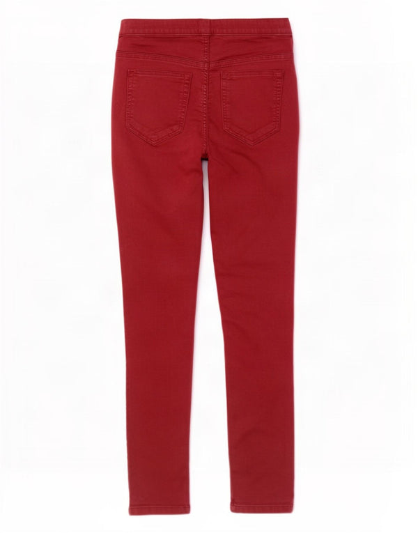 White Stuff Damen Jegging-Jeans UK 12 Medium W28 L28 Burgund Baumwolle