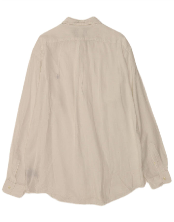 Polo Ralph Lauren Herren-Ellington-Hemd, großes weißes Leinen