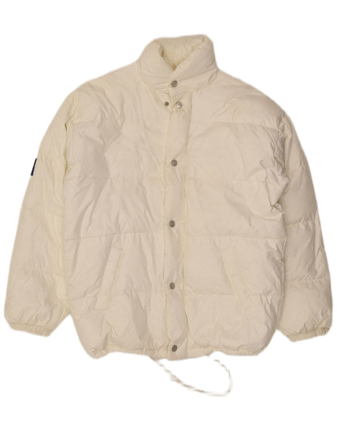 John F Gee Herren Wattierte Jacke UK 40 Large Weiß Polyamid