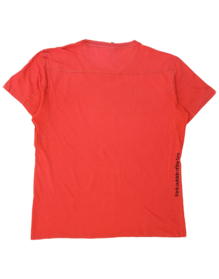Jack & Jones Herren Grafik T-Shirt Top XL Rot