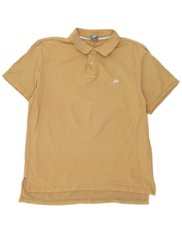 Nike Herren-Poloshirt, groß, Khaki, Baumwolle