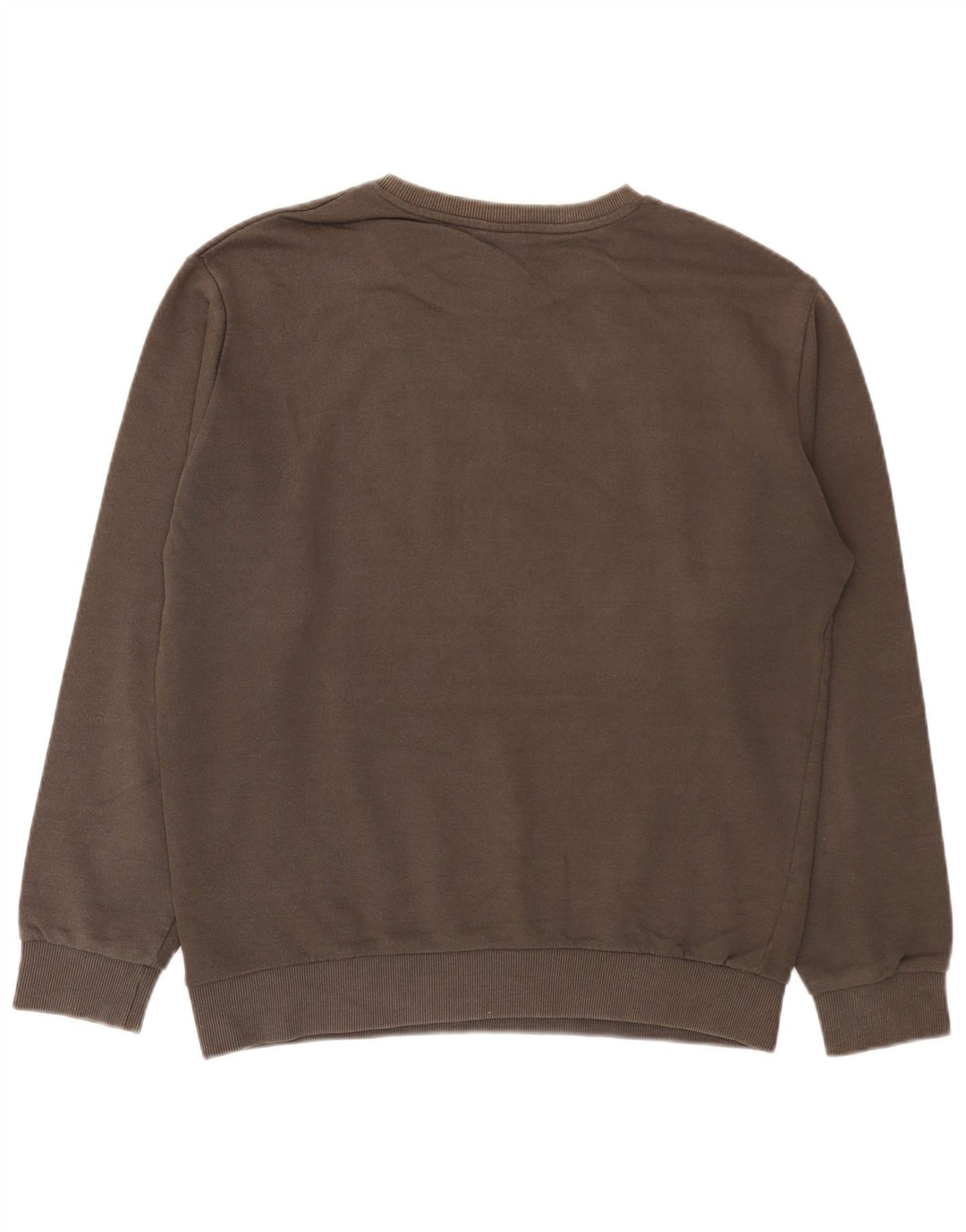 Zara Herren-Sweatshirt mit Grafik, groß, braune Baumwolle