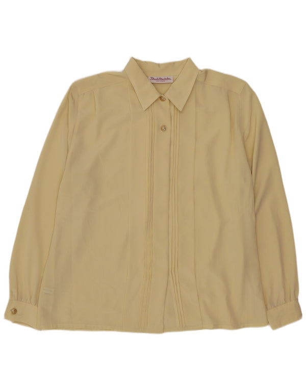 Renato Balestra Damen Übergroße Hemdbluse IT 48 XL Beige Polyester