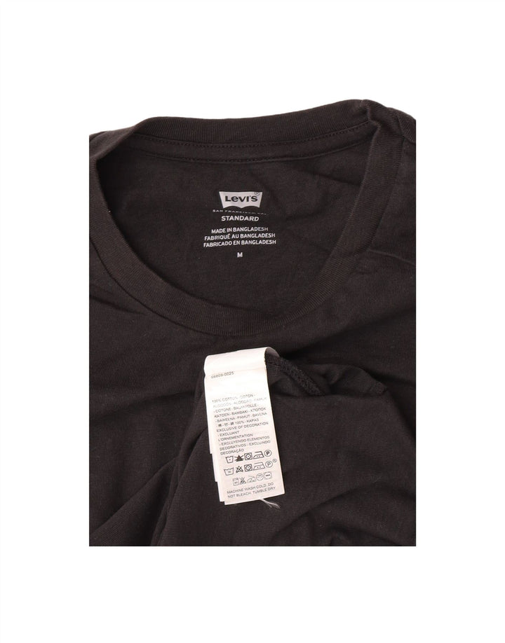 LEVI'S Mens Standard T-Shirt Top Medium Black Cotton