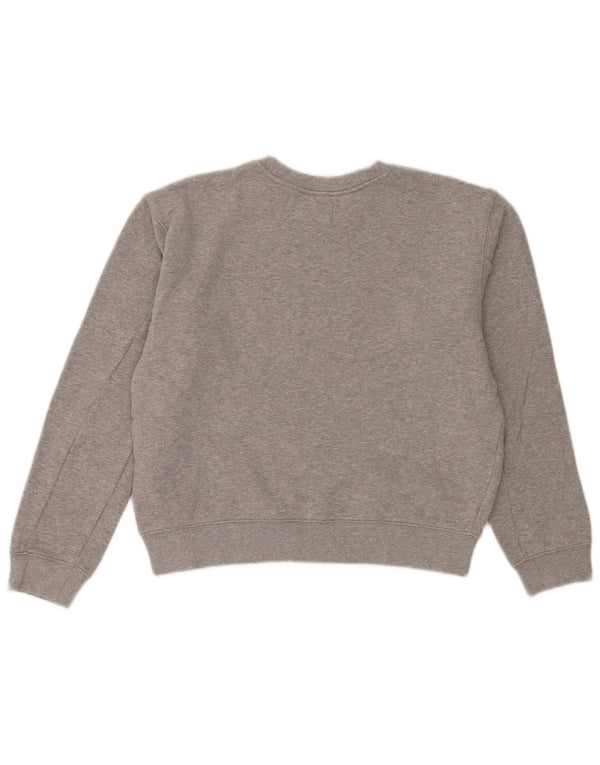 Replay Damen-Sweatshirt mit Grafik-Übergröße, Gr. 10, Größe S, Grau, Baumwolle