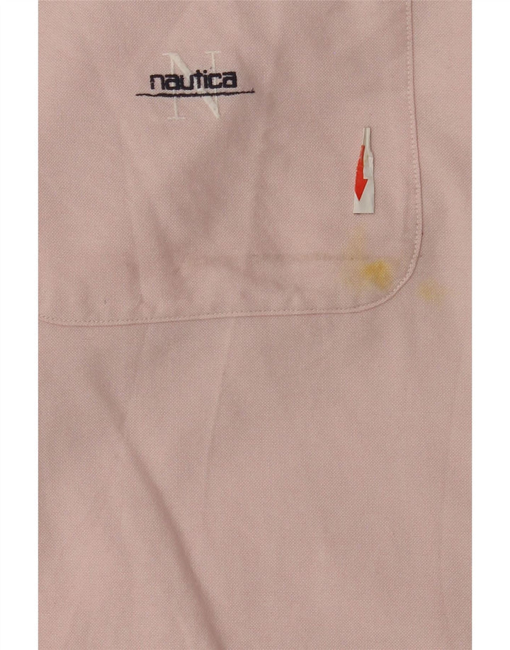 Nautica Herren-Hemd, groß, rosa, Baumwolle