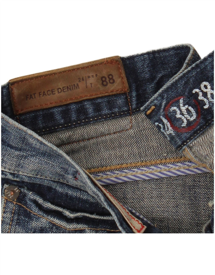 Fat Face Bootcut-Jeans für Herren, W36, L32, marineblaue Baumwolle