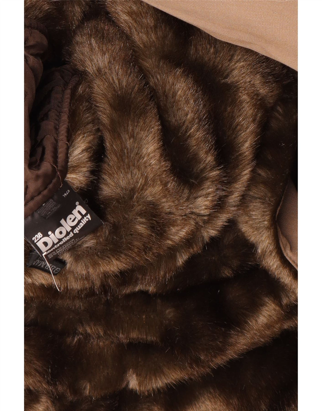 Diolen Damen Sherpa-Mantel UK 16 Large Braun Polyester