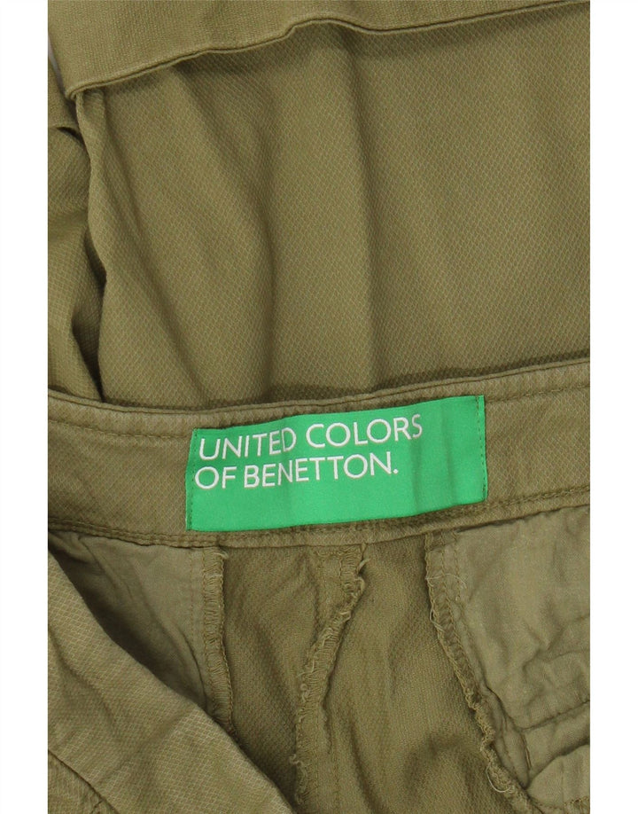 Benetton Herren Chinoshorts W30 Medium Khaki