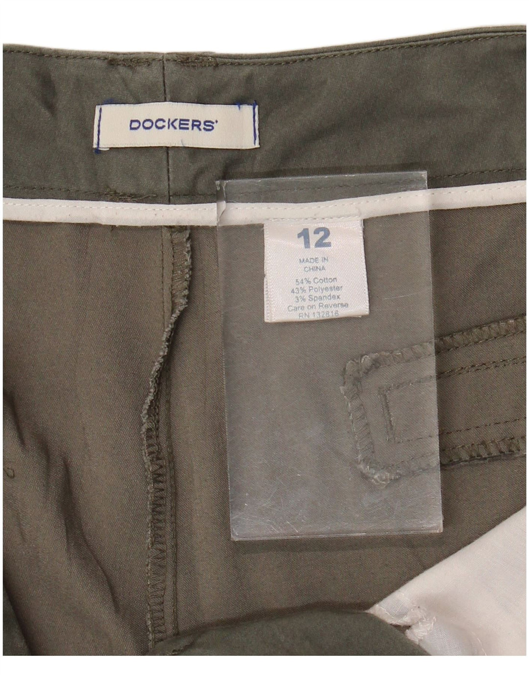 Dockers Damen Caprihose US 10 Large W34 L20 Graue Baumwolle