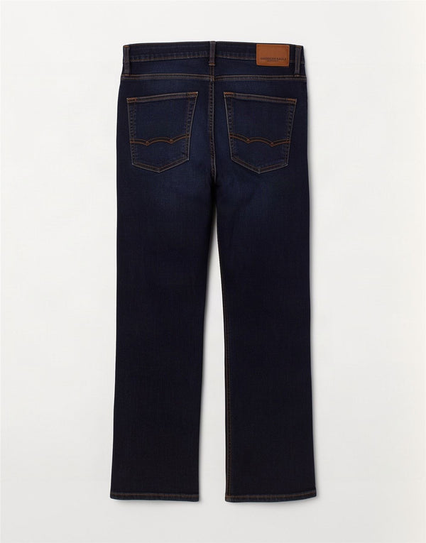 American Eagle Outfitters Herren Straight Jeans W32 L32 Marineblau Baumwolle
