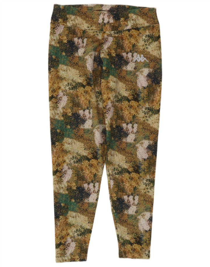 Kappa Damen Leggings UK 14 Medium Mehrfarbiges Camouflage-Polyester