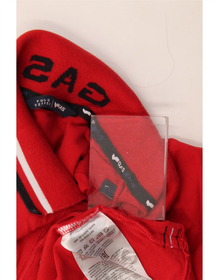 GAS Jungen-Poloshirt, 15–16 Jahre, groß, rote Baumwolle