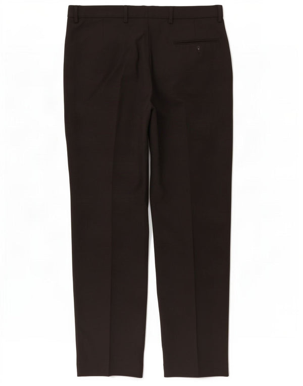Marks & Spencer Herren-Anzughose, normal, W36, L33, Schwarz, Polyester