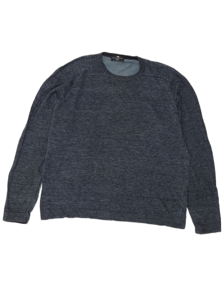 Marks & Spencer Herren Blue Harbour Pullover mit Rundhalsausschnitt, Größe L, Marineblau