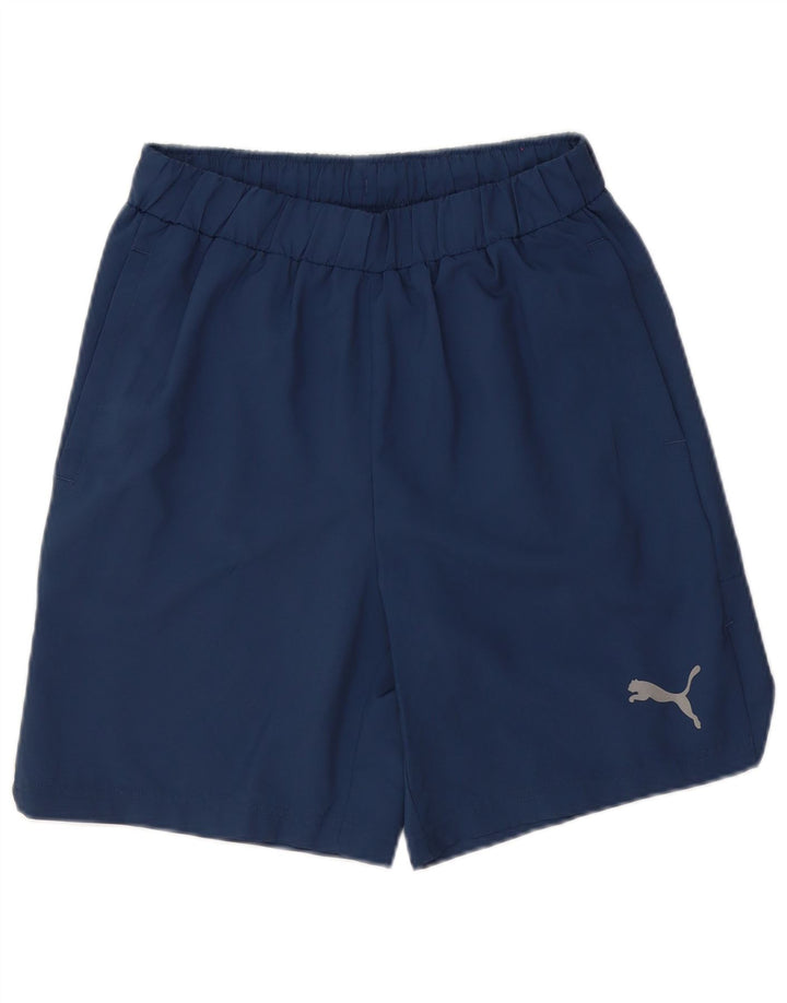 Puma Herren Graphic Sport Shorts Small Marineblau Polyester
