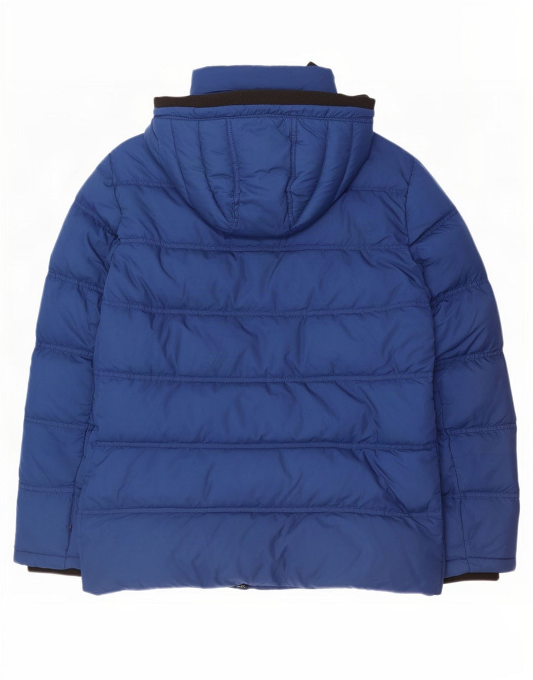 Tommy Hilfiger Herren-Jacke mit Kapuze, wattiert, UK 40, Größe L, blau, Polyester