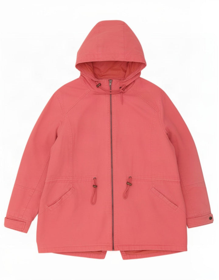 Cotton Traders Damen-Parka mit Kapuze, UK 24 4XL, Rosa