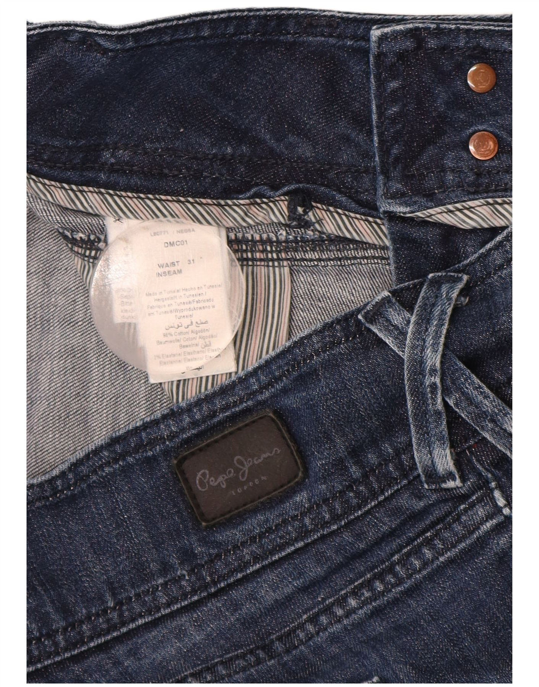 PEPE Jeans Damen Jeansshorts W31 Mittelblaue Baumwolle
