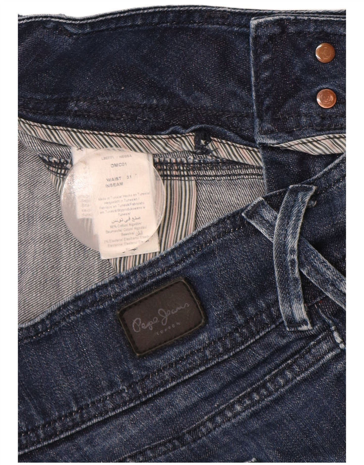PEPE Jeans Damen Jeansshorts W31 Mittelblaue Baumwolle