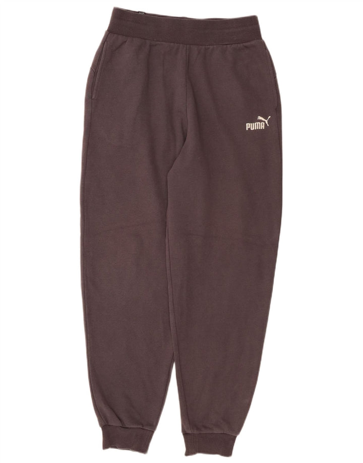 PUMA Damen Trainingshose Jogger UK 8 Small Grau Baumwolle