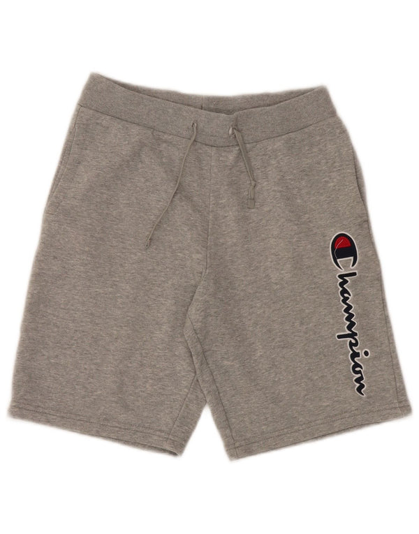 CHAMPION Grafik-Sportshorts für Jungen, 11–12 Jahre, Größe L, Grau
