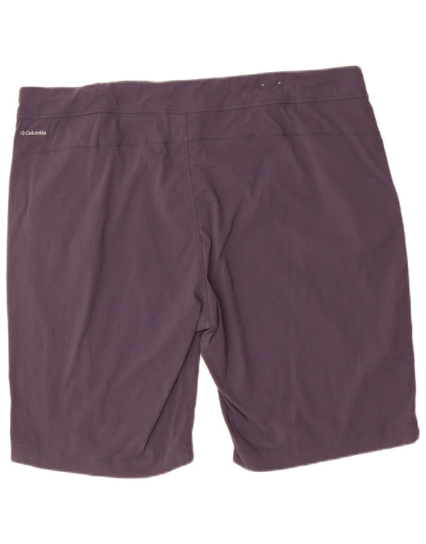 Columbia Damen Omni-Shield Chino Shorts US 18 2XL W40 Marineblaues Nylon