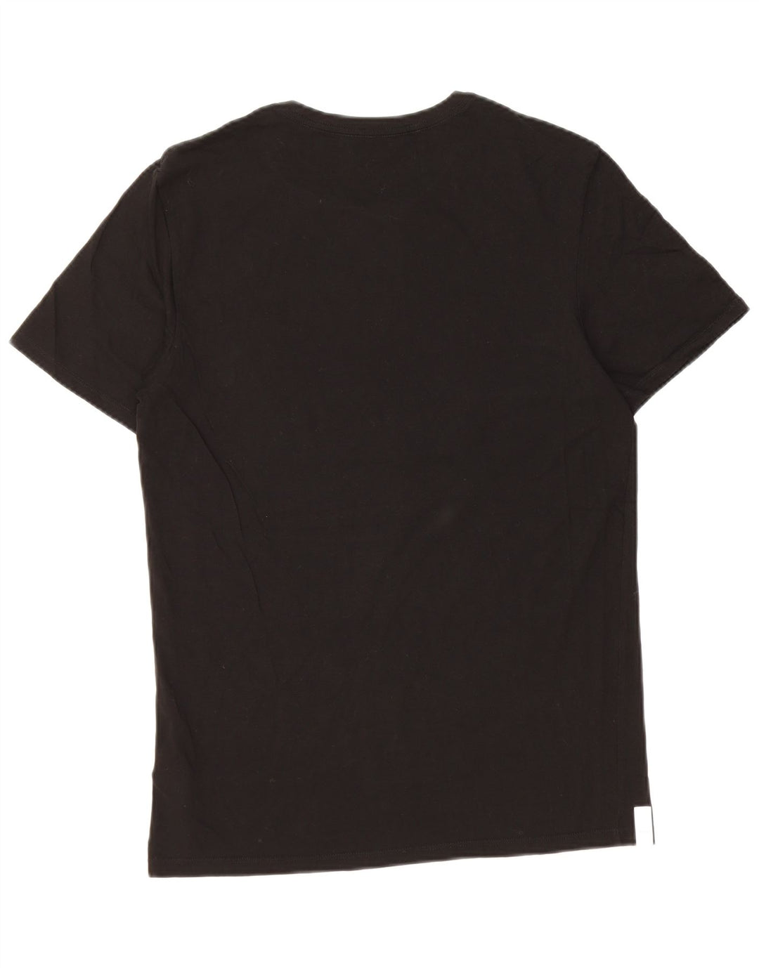 Lacoste Damen T-Shirt Top UK 14 Large Schwarz Baumwolle