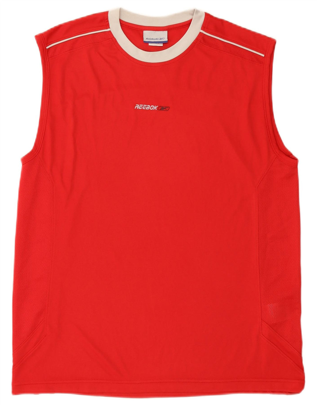 Reebok Herren Weste Top Mittelrotes Polyester