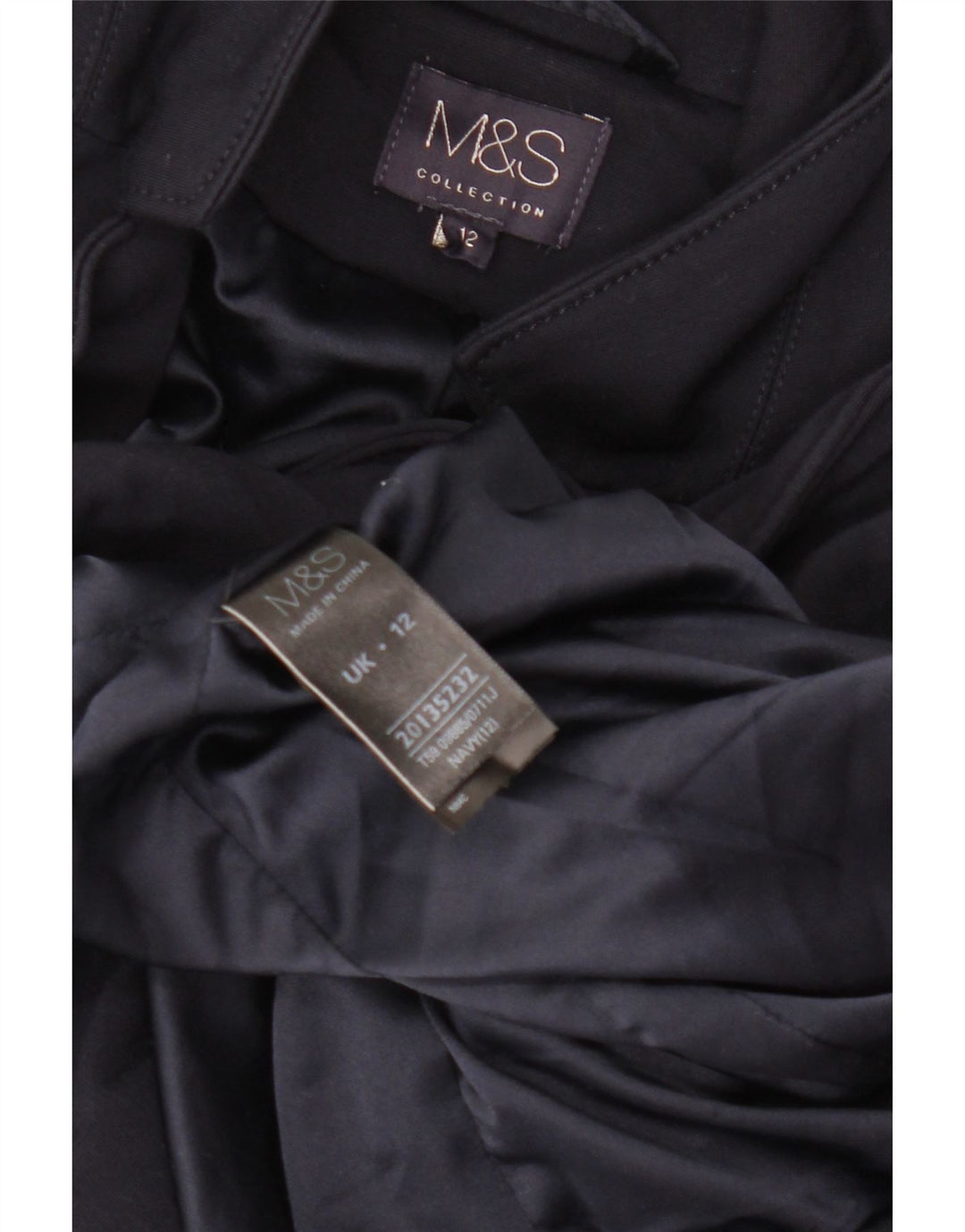 Marks & Spencer Damen 1-Knopf-Blazerjacke, UK 12, mittleres Marineblau