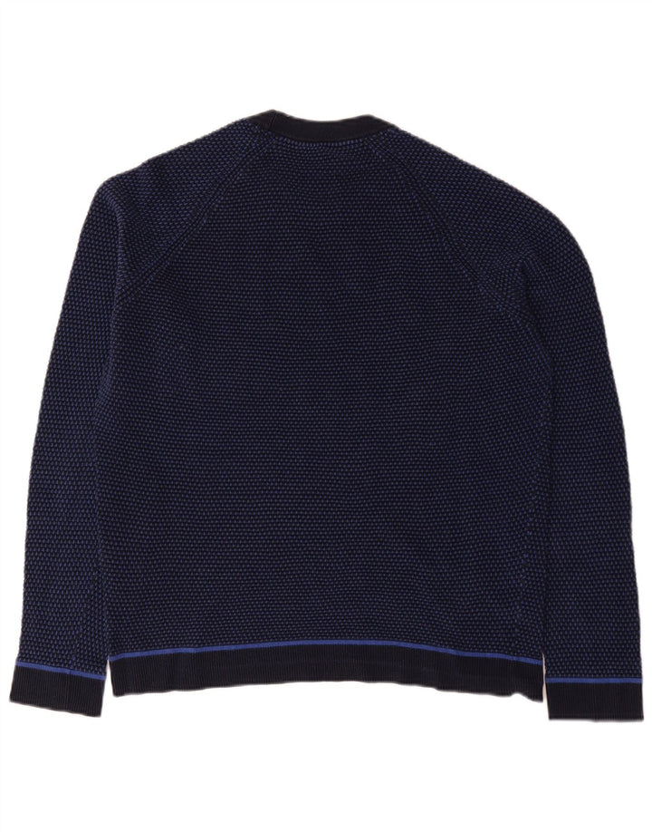 Ted Baker Herren-Pullover mit Rundhalsausschnitt, Größe 6 2XL, Marineblau, Farbblock