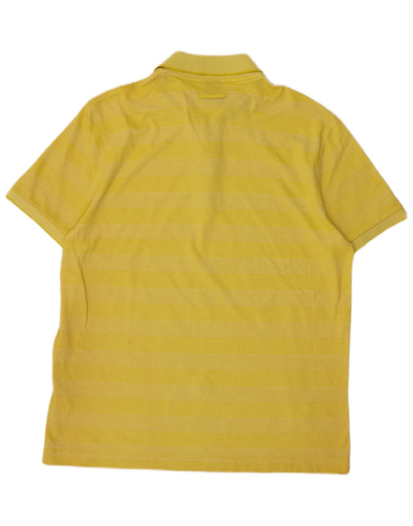 Hugo Boss Herren-Poloshirt mit normaler Passform, XL, gelb gestreift, Baumwolle