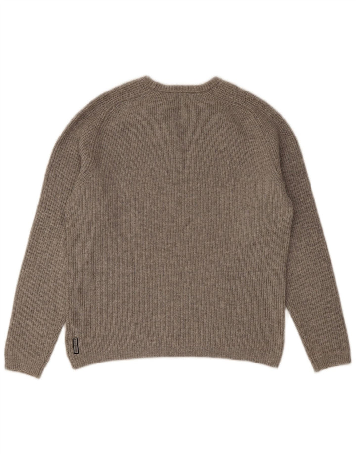 Armani Herren Slim Fit Rundhalspullover Pullover Große graue Baumwolle
